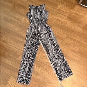 Calvin Kline Chic Black and White Jumpsuit